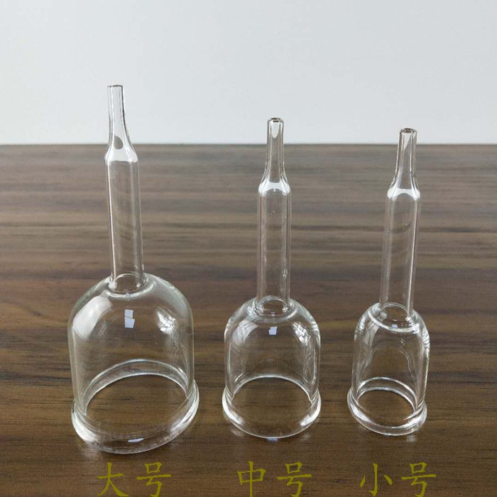 加厚吸痧仪器拔罐玻璃杯淋巴杯韵律杯吸痧机刮痧仪配件引流滑脂杯