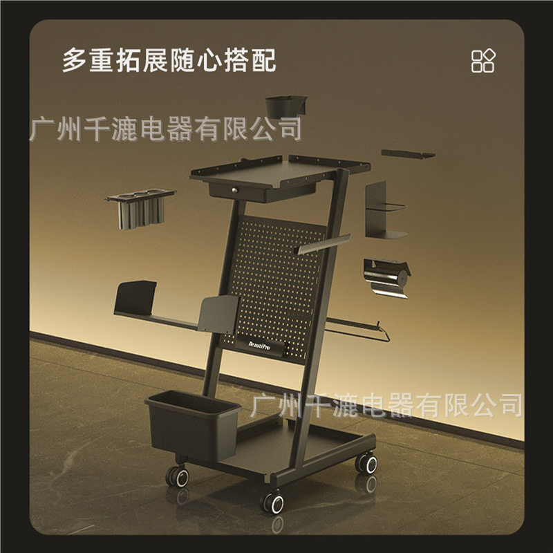 理发师工具车美发店烫染推车发廊专用多功能洞洞板车工厂直销热销
