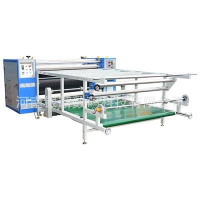 滚筒油温热转印机匹布滚筒热转印机服装涤纶布热转印滚筒印花机