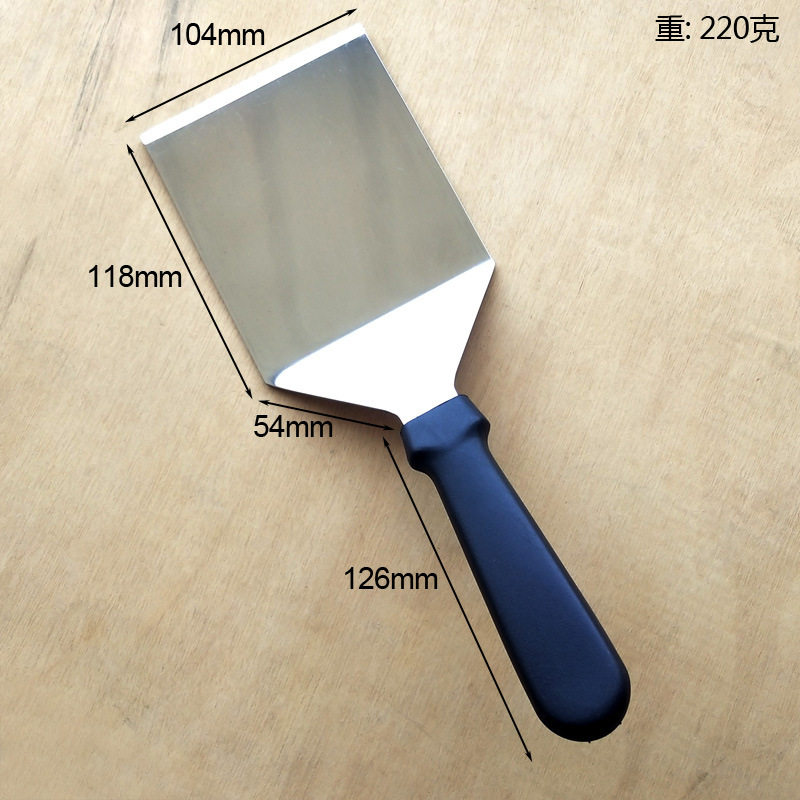 不锈钢牛扒铲商用加厚铁板烧铲披萨铲煎蛋铲翻饼铲方头平底锅铲