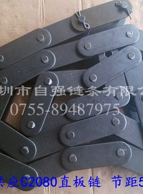 双节距直板链条C2050 C2052 C2060 C2062 C2080 C2082 输送链条