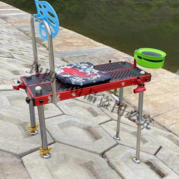 明正新款镂空迷你钓台水陆两用镁铝合金加粗长腿超轻折叠钓鱼椅,户外/登山/野营/旅行用品,钓台,淘宝优惠券,粉丝福利购,淘宝优惠卷