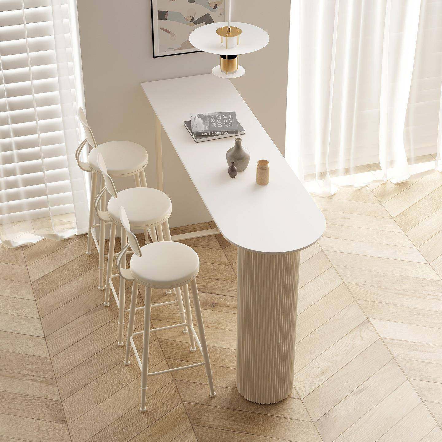 奶油风高脚吧台桌椅岩板轻奢小户型客厅阳台垭口隔断吧台桌高脚桌,纺织面料/辅料/配套,纺织机械配件,淘宝优惠券,粉丝福利购,淘宝优惠卷