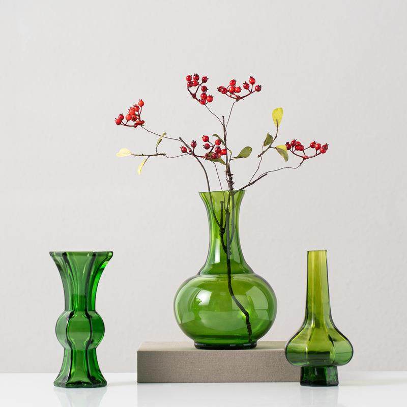 新中式茶色琉璃玻璃花瓶样板间书房茶室花器高档家居软装饰品摆件,纺织面料/辅料/配套,纺织机械配件,淘宝优惠券,粉丝福利购,淘宝优惠卷