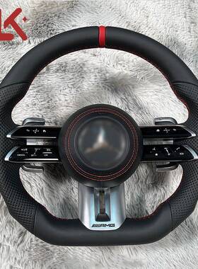 奔驰W204W205改装蜻蜓方向盘改装AMG总成碳纤维款纯皮款供应