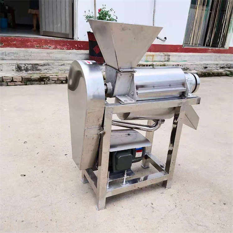 鲜果汁挤压榨汁机创业果蔬加工设备蔬菜汁水果汁大型螺旋压榨机