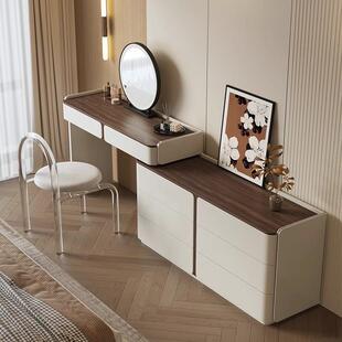 七号公寓梳妆台斗柜一体主卧室简约现代2024新款床尾收纳柜化妆桌