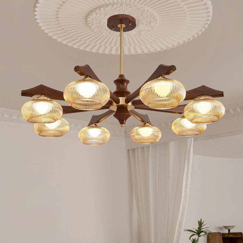 中古客厅吊灯全铜美式复古实木高端大气别墅大厅卧室餐厅全屋灯具,收纳整理,烫衣板及配件,淘宝优惠券,粉丝福利购,淘宝优惠卷