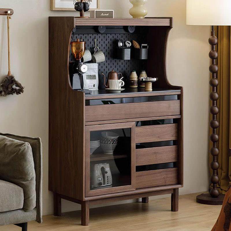 北欧实木黑胡桃木餐边柜客厅家用靠墙一体边柜小户型樱桃木茶水柜,纺织面料/辅料/配套,纺织机械配件,淘宝优惠券,粉丝福利购,淘宝优惠卷
