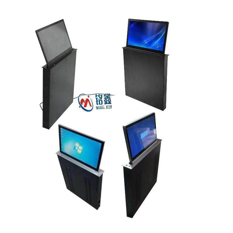 17.3寸防夹手液晶屏升降器显示屏电动升降器10.1液晶电子桌牌厂
