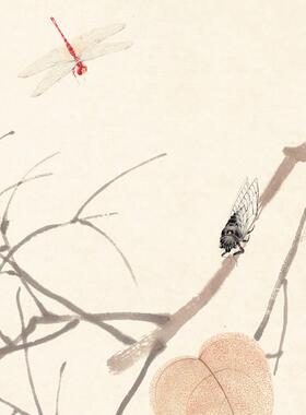 厂直YL201811供术微喷艺居客厅书房家装饰画齐白石条幅花鸟字家画