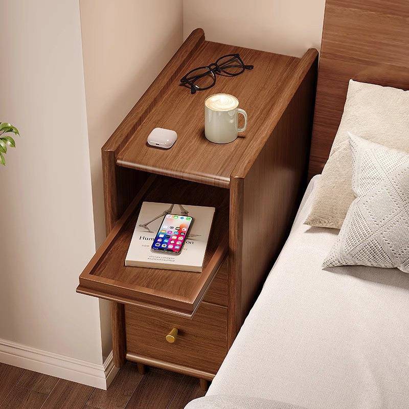 实木床头小柜全实木型窄30公分极窄柜家用卧20室公分床BC15边超夹