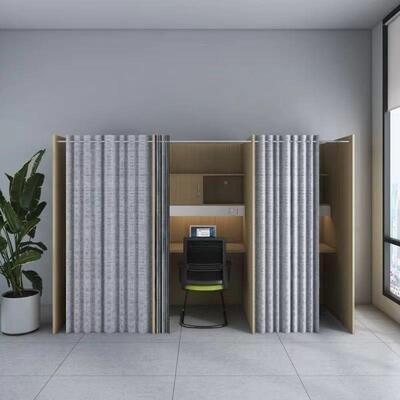 沉浸式自一习室自习桌一对脑辅导办公共享自习室学习封自习桌闭式