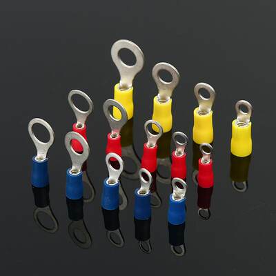 RV国标冷端.子05-76114端平方圆头预绝缘头O压型接线铜鼻冷压端头