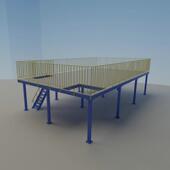 重型货架制钢钢166结平台仓储货架车间构二货层阁楼重型钢平台承