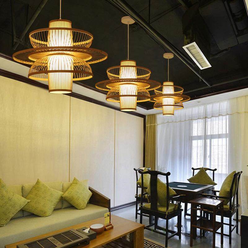 中式笼吊竹编灯竹艺6108田风饭店餐厅火锅店茶楼民园宿客栈灯竹子,家装灯饰光源,智能吊灯,淘宝优惠券,粉丝福利购,淘宝优惠卷
