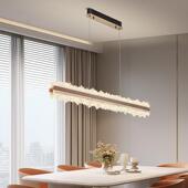 755现代简餐约轻奢风餐灯厅吊灯高级感餐厅2025新款 一主字大气桌