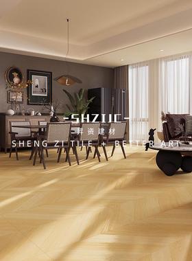 古风美拉德风鱼骨木砖8000x80纹客厅卧室阳台瓷砖民中宿酒店8K202