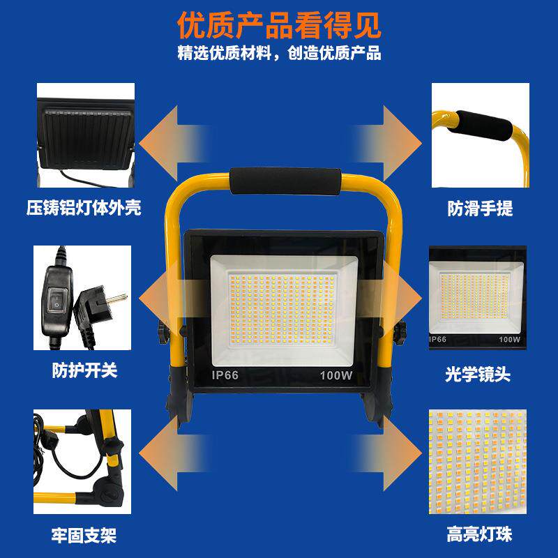 应厂家供应全新荐三色LED便捷手支架提折叠座架急工作RVA-301推灯