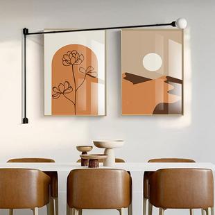 8002饰 JSS 北欧风简约装 饰画晶画客厅室抽象简约挂卧画瓷铝合框装