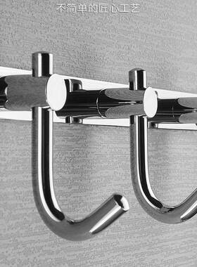 轻奢全铜14342挂衣钩关长排入户门后墙上玄壁挂钩卫生间毛巾钩子