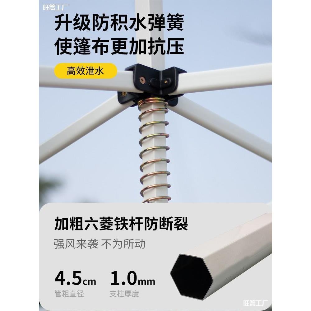 户外车棚停ZYG车棚家用汽车遮阳棚四折叠动晒脚防雨棚车库大移伞