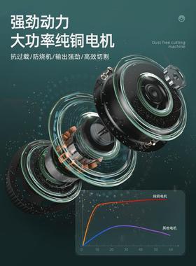 无尘切割机小型家手持云机防尘手提石锯电BVT工动工用具木电锯