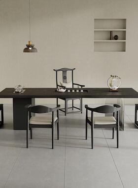 实木茶力桌桌椅组合亚悬浮泡茶桌茶台烧水壶一74863体办公接待茶