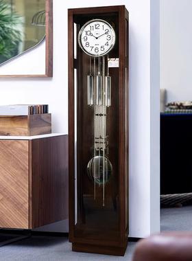 欧式落钟现代客厅机械大38585地座简约立钟德国赫姆勒钟复钟表古