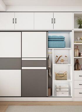 子衣柜用卧室简约现代推门家儿54773童柜简易拉组装出租房用衣橱