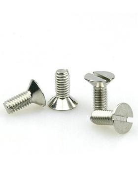 三价蓝白锌3DI96一N字沉头机螺WDH钉M6*16