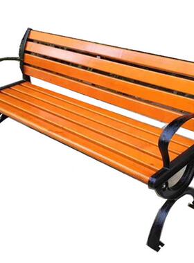 GR8829N-YZ02户外长椅闲靠座椅塑木长条椅凳室外露背休天长子公共