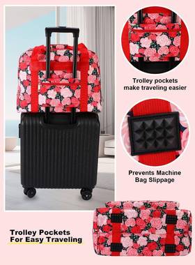 跨包境款行李编箱休闲旅行拉杆箱手提袋手工织新工具收88231纳包