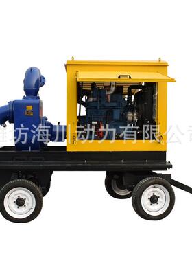 移式柴油机抽排涝泵车抢险防洪吸56609泵柴油机水自泵四轮水动泵