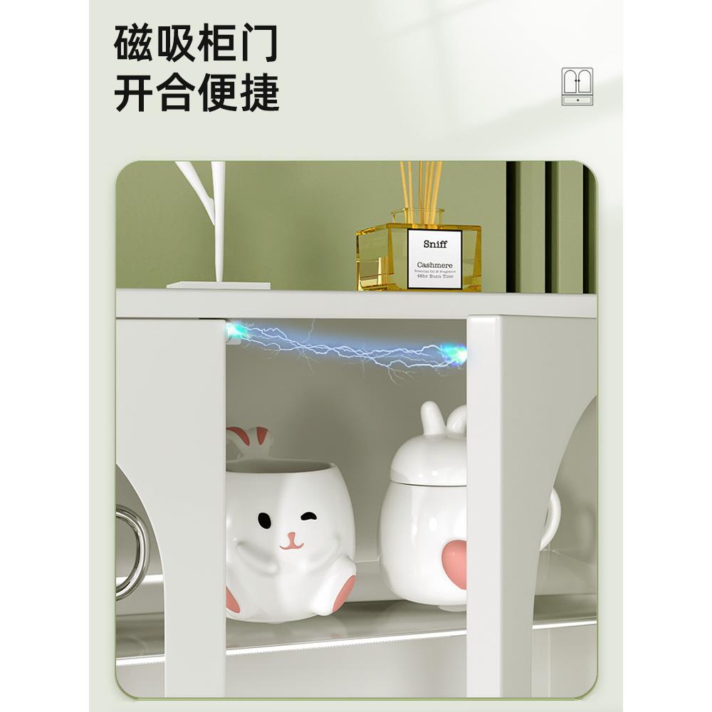 杯架家用防尘杯子收纳置物架高颜值客厅办公室桌面放茶杯玻璃图片