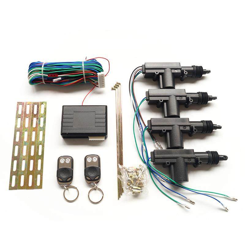 12V汽车遥控中控锁免钥匙进入遥控开关门锁标配一控三马达改装配