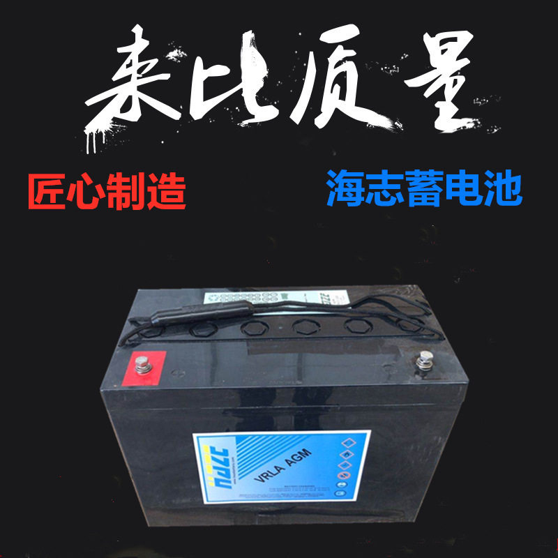 海志蓄电池HZB12-100/12V100ah免维护UPS直流屏EPS太阳能电池包邮