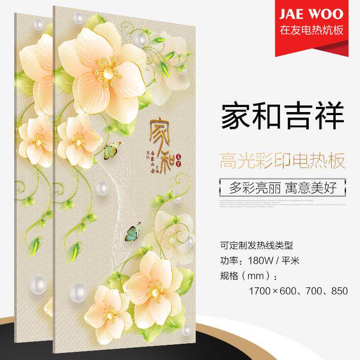 uv高光彩印电热板彩色电热炕板新房装修电采暖电热炕