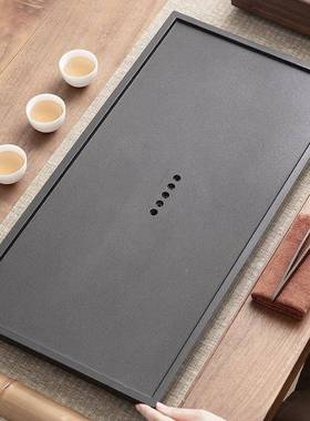 干乌金石茶台茶盘2025新款办公茶室家用泡茶简茶约排JWH水式茶海