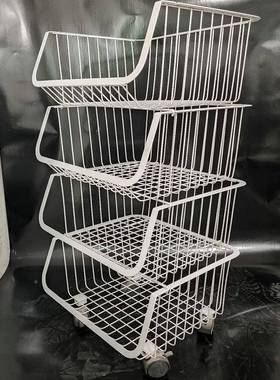 家新品厨房蔬21851置菜架菜物架多层落地蔬果收纳筐水果收纳架用