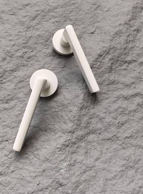 奶咖色铝合金室内木门锁具片带三钥配匙带89162安装件包