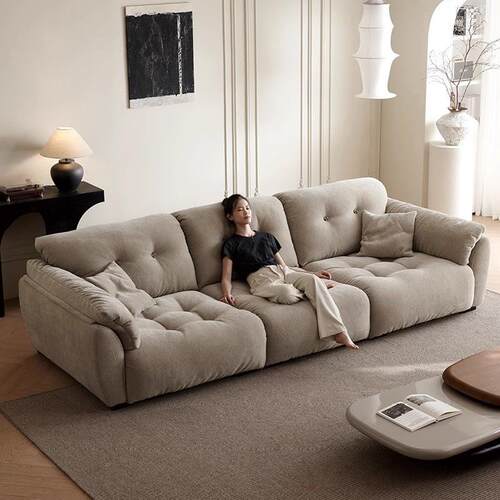 云朵发新款靠背调可节大坐UIF深简现代雪尼尔布约沙艺沙发