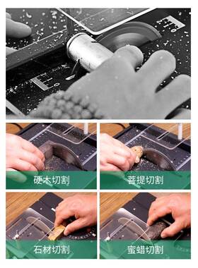 400微型精台锯迷你用电密锯小型家台锯木W工推台锯多功91284能切