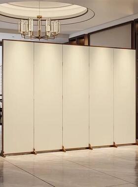 办公室断中式屏风隔断客厅关遮挡玄办隔可公室屏76816风轻奢风移