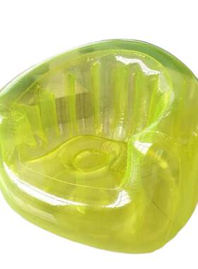 放娃娃的透明沙发家用改造纳懒人充气理透明开剪私aT6Rat3F密实体