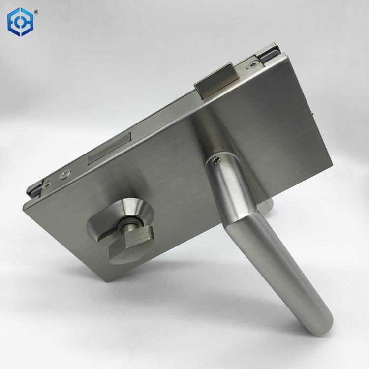 不锈8890钢玻璃锁门玻竖璃执手锁单开双开方门形玻璃锁向门锁砂光