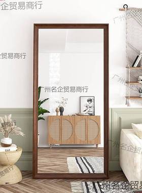 家木框大更衣全用身立镜落46145地镜服装试衣镜卧室店立体式美式