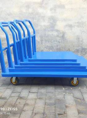 手推小车流拉搬OUE车折叠搬货运货四轮静音轮拉货车物平板车运车