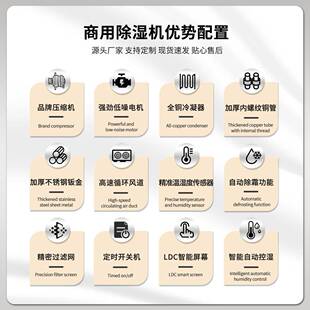 商用除机静音可湿移动小型地室房车库下房间机76253棋牌室防潮抽