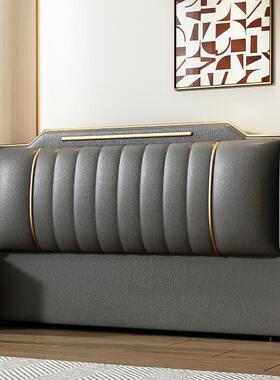 025新款落软地包头可定2床48046制实木床头背板轻奢简约床头软包